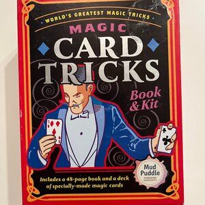 Magic Card Tricks Set  Book and Specialty Card Deck Ages 14 Plus‎ (New) (k/x)